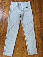 Under Armour Utility Tapered Fit Youth Boys Baseball Pants XL Gray