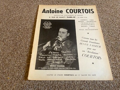 JBF71 WERBUNG 11X8 ANTOINE COURTOIS INSTRUMENTE - BENNY VASSEUR