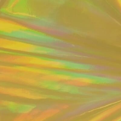 12'' X 10ft - Gold Rainbow Holographic LVG InterCal Specialty Craft & Hobby Vinyl