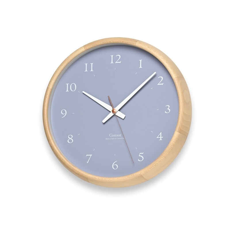 Lemnos Wall Clock PC23-14 BL Blue Centor Clock Analog Natural