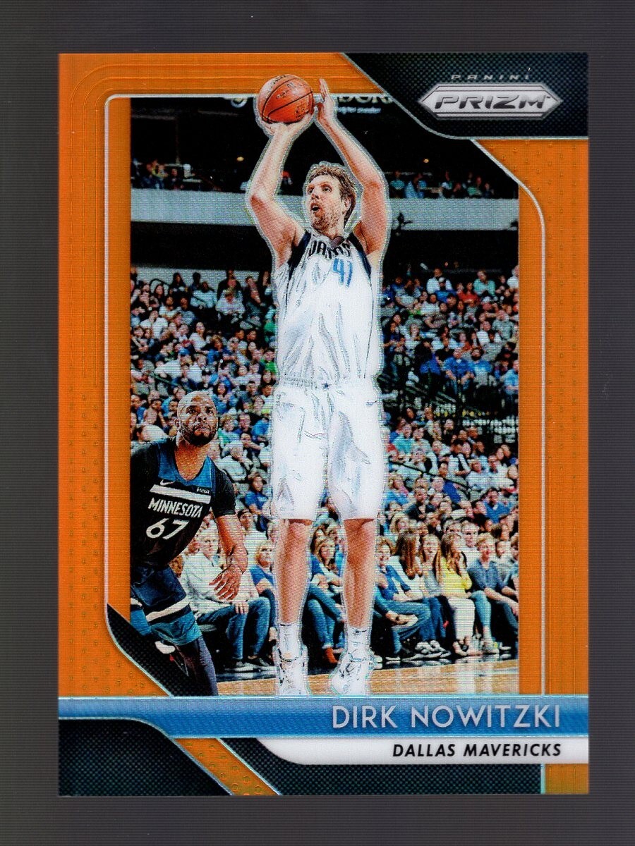 2018-19 PRIZM ORANGE #2 DIRK NOWITZKI 38/49 DALLAS MAVERICKS MAVS