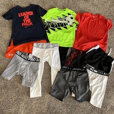 Boys 11pc. athletic lot Nike , under Armour and more YM-YL