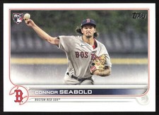 2022 Topps Baseball Connor Seabold RC #524 Boston Red Sox