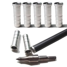 50/100x Archery Aluminum Arrow Inserts ID6.0mm 6.2mm Arrow Shaft DIY Bow Target