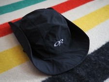 VTG 90s Outdoor Research Seattle Sombrero GTX Goretex Black Logo Rain Hat Cap S