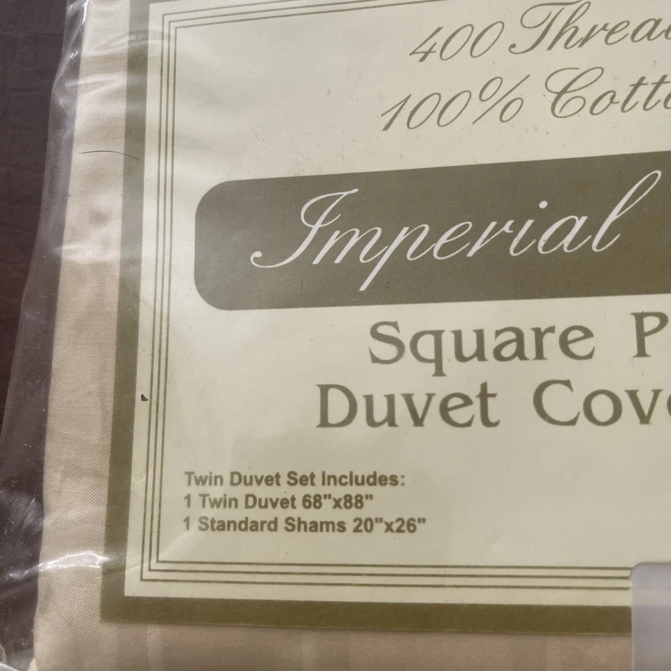 Nuevo con etiquetas Mini Juego de Funda Nórdica Doble Retazos Cuadrados Colección Imperial 400 TC-TWIN Foto 2 de 4