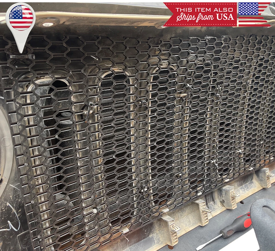 Honeycomb 3D Mesh Air Dam Bumper Fender Hood Vent Intake Grille Grill Fit Nissan - Image 3 of 4