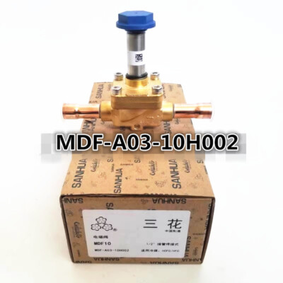 1pcs New SANHUA Solenoid Valve MDF-A03-10H002  220V Coil 12MM