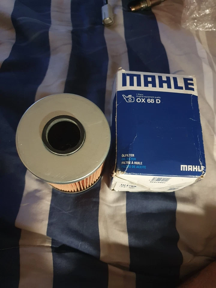 Filtro de aceite Mahle OEM OX 68 D, BMW 11421730389, serie 3/5 M3 Z3 Z4, 1991-2009 Foto 3 de 4