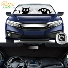 Foldable Car Windshield Sun Shade Front Window Cover Visor UV Block Cute Cat&Dog