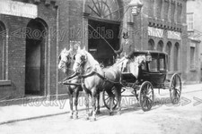 Kuu-74 Horse Drawn Hearse, Funeral Undertaker, Blackburn, Lancashire. Photo