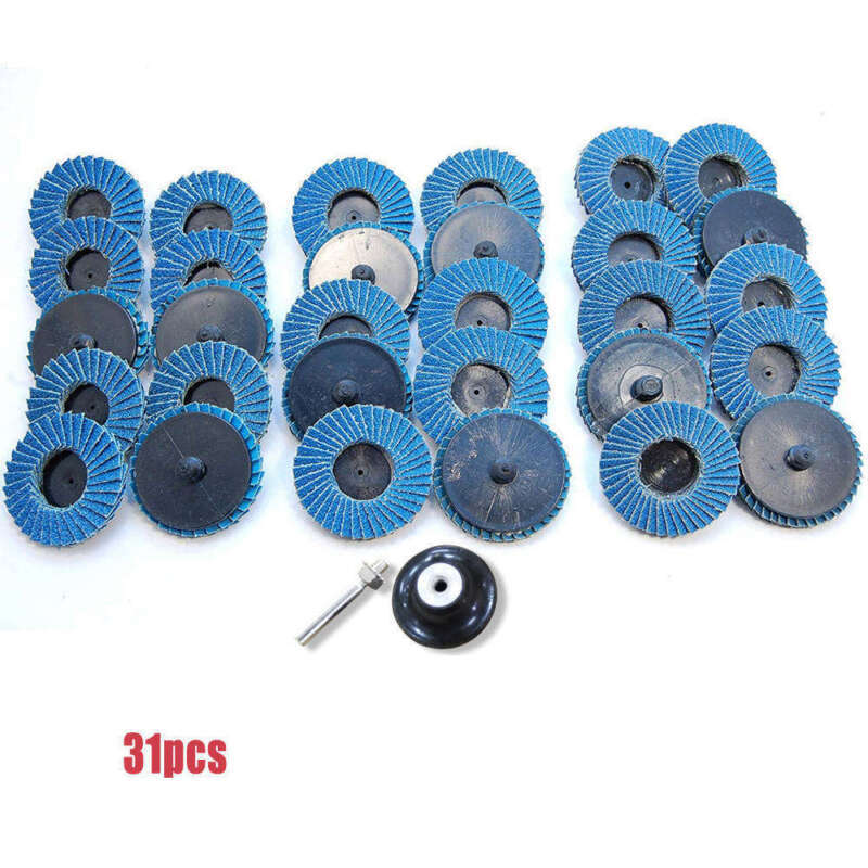 31X Mini Fächerscheiben Flach 50mm Flap Disc Stahl Metall Zirkonium K40