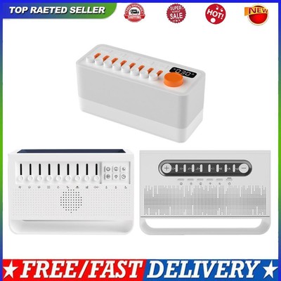 White Noise Speaker Portable Dimmable Night Light with 8 Nature Sounds for Sleep