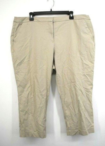 Lane Bryant Womens Beige Straight Leg 