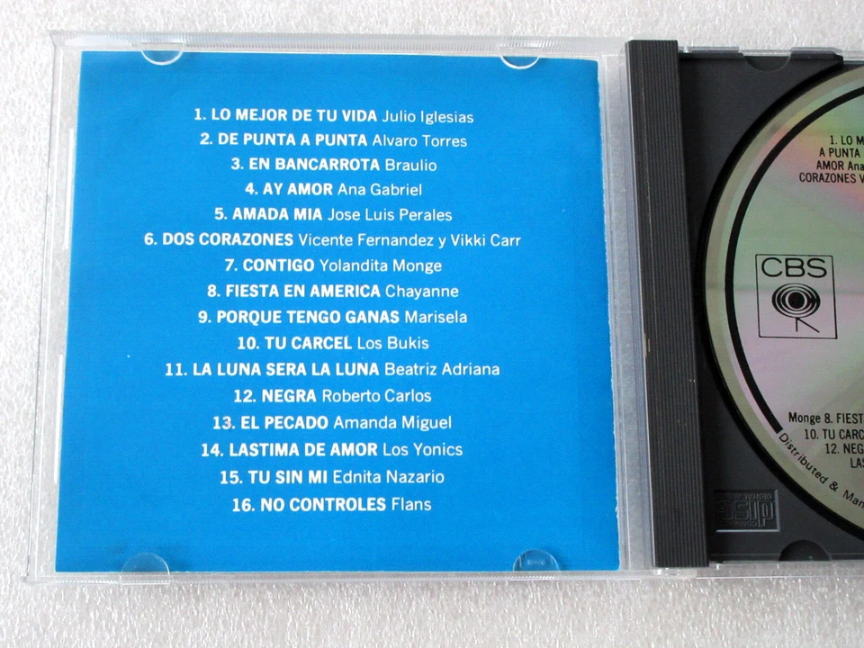 16 ESTRELLAS DE ORO   VARIOS ARTISTAS / EXITOS CD 1989 CBS US LATIN POP OOP. - Image 4 of 4