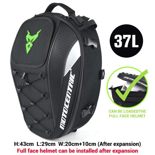 Waterproof Motorcycle Tail Bag Multi-functional Durable Rear Seat Bag 37L - Picture 7 of 12