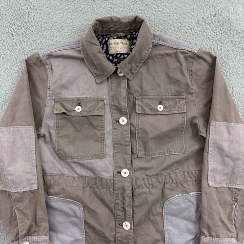 Chaqueta cargo Free People Apollo para mujer mediana de gran tamaño botón utilitaria al aire libre - Imagen 3 de 12