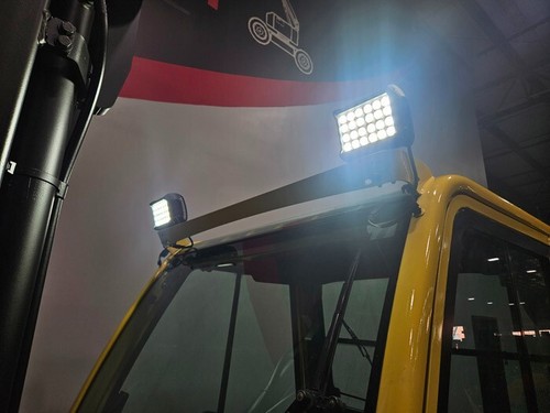 2015 HYSTER H100FT 2 STAGE 10,000LB PNEUMATIC DIESEL FORKLIFT STK 15654 - Picture 20 of 23