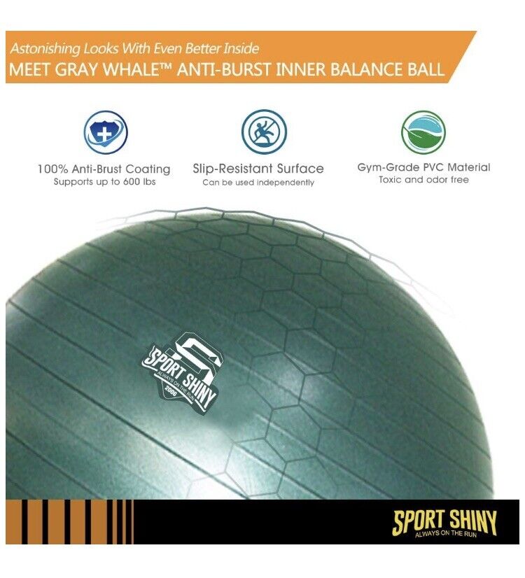 SportShiny Pro Balance Ball Chair – Exercise Stability Yoga Ball