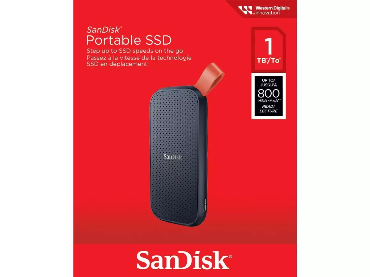 SSD portable SanDisk - SSD externe - USB-C 3.2 - 2 To