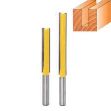 Shank Straight Flute Carbide Tipped TCT Router Cutter Bit 1/4*3/8*50 1/4*3/8*76