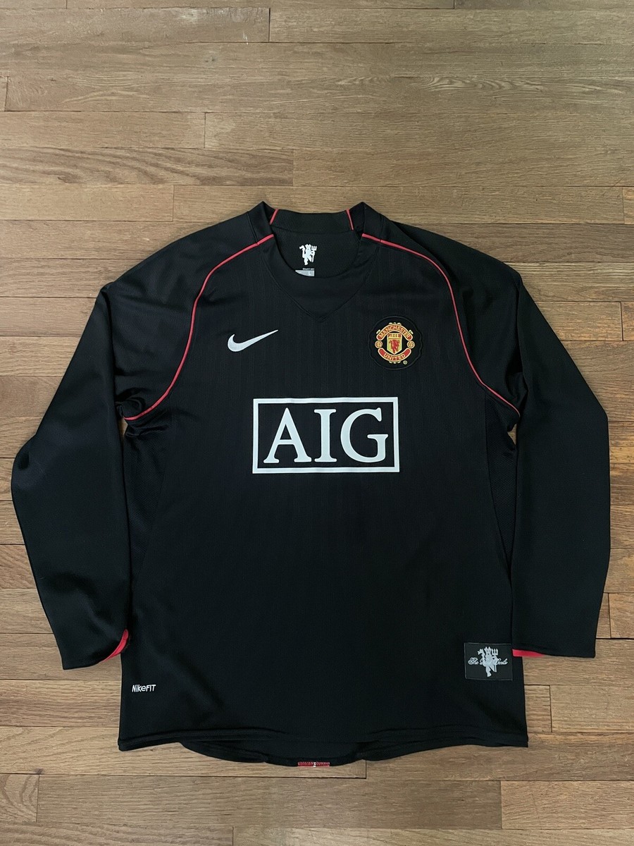 Long Sleeve Aig Man Utd Kit Cristiano Ronaldo Manchester United 07