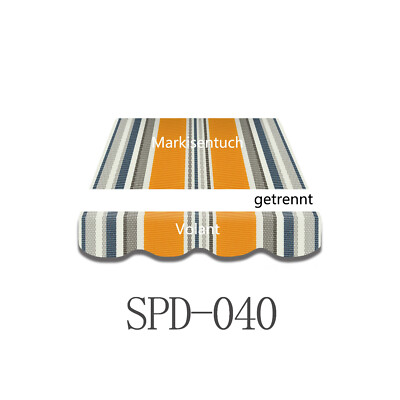 Ersatz Markisentuch 3,5x3m Braun - Wasserdichter Markisenstoff Mit UV-Schutz 280g/m²