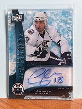 2009-10 UD Trilogy - Andrew Cogliano Ice Scripts Auto #IS-AC Oilers