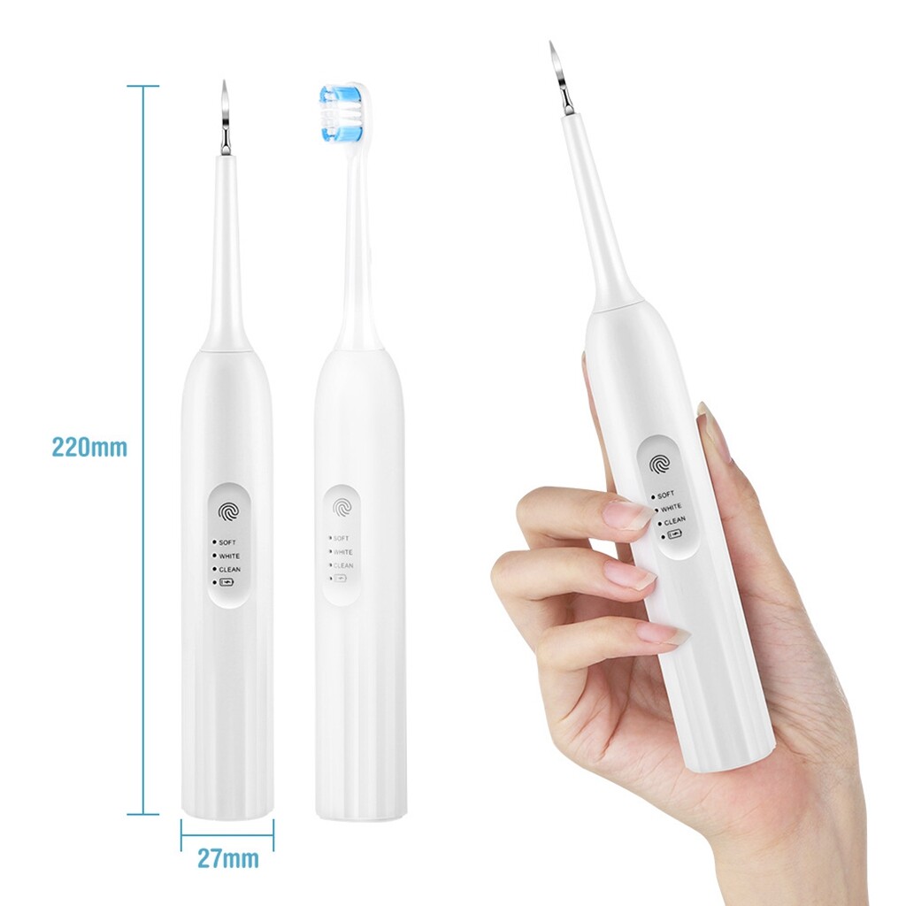 Electric Sonic Dental Scaler Tooth Cleaner Teeth Calculus Plaque Stains