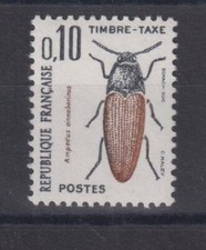 France année 1982 Insectes Coléoptères timbre taxe N° 103** réf 5859