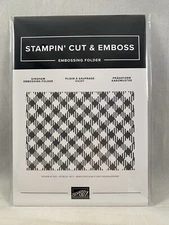 GINGHAM Embossing Folder Stampin Up Crosshatch A23