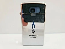 ADVERTISING "BALANCED POWER" Vintage Scripto Butane Lighter / USA MADE  1042.29