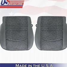 2017 2018 For Dodge Ram 4500 SLT Driver Passenger Bottom Cloth Seat Covers Gray