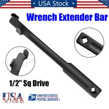 Universal Spanner Extension Wrench Extender Bar 1/2" Sq Drive Black Repair Tool