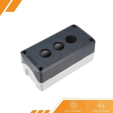Push Button Switch Control Station Boxes 22mm 3 Button Aperture Gray White