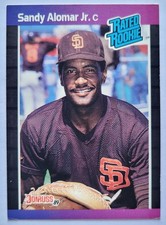 1989 Donruss Sandy Alomar Jr. Rated Rookie RC #28 San Diego Padres