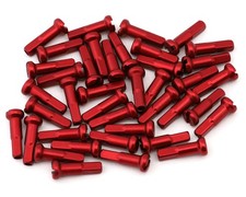 Pezones de aleación Mission 14G (rojo) (bolsa de 40) [MNSNREDALUM]