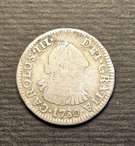 17890 Bolivien Potosi Münze Half Real 1780 PR KM51 seltene Silbermünze - Bild 3 von 8