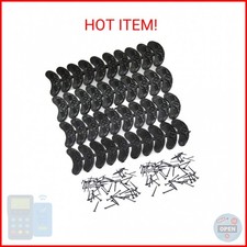 40 pcs Heel Plates Shoe Heel Taps Rubber Tips Sole Heel Repair Pad Replacement w
