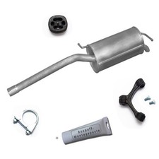 Endschalldämpfer Auspuff VW Caddy 3 III 2.0 SDi ab 2004 + MONTAGESATZ