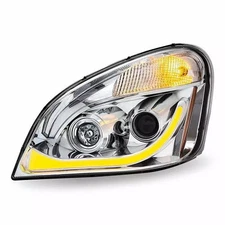 Trux Freightliner Cascadia LED Projector Headlight Assembly w/LED Strip