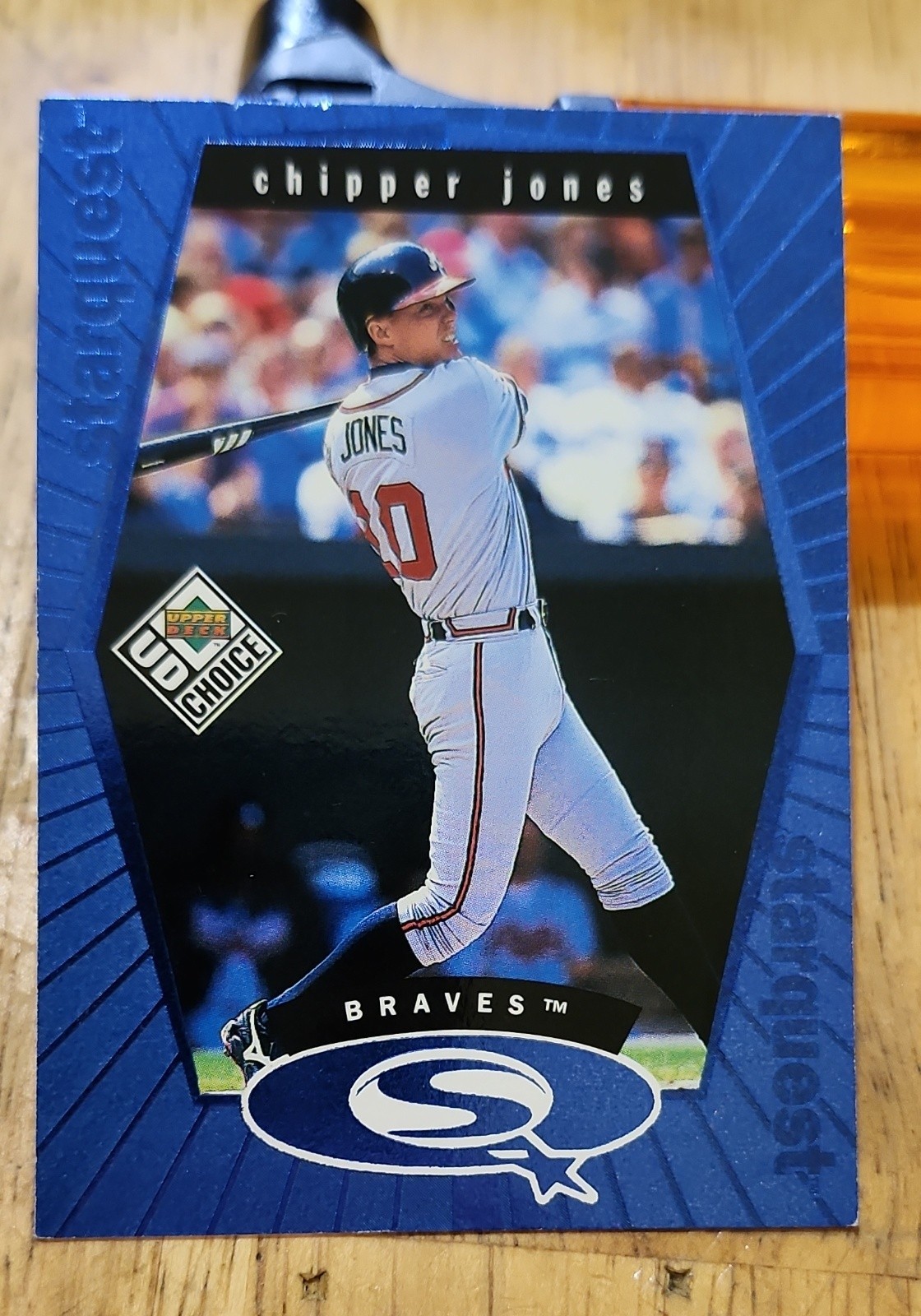 1999 Upper Deck UD Choice - Starquest Chipper Jones #SQ10 Red