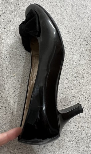 Gabor Black Amy Patent Leather Ballet Pumps For Ladies Uk 3 - Picture 6 of 10