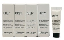 Philosophy Purity Made Simple One Step Facial Cleanser Mini Sz 0.23 oz/7ml Ea x4