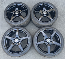 19" Mercedes Benz OEM CLS SL 550 400 500 55 600 Gloss Black Wheels Tires 335A
