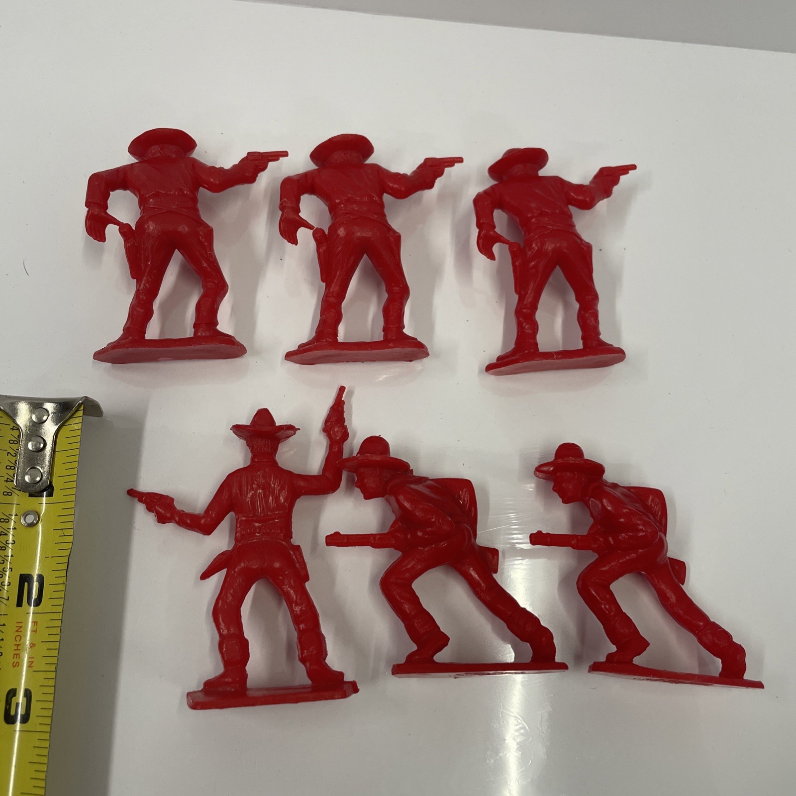 Vintage Marx Tim-Mee Plastic Figures Western Cowboy / N. American  (20 Pc Set)