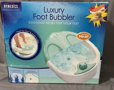 Homedics Body Basics Luxury Pedicure Foot Bubbler Bubble w/Heat Work W/Bonus Set