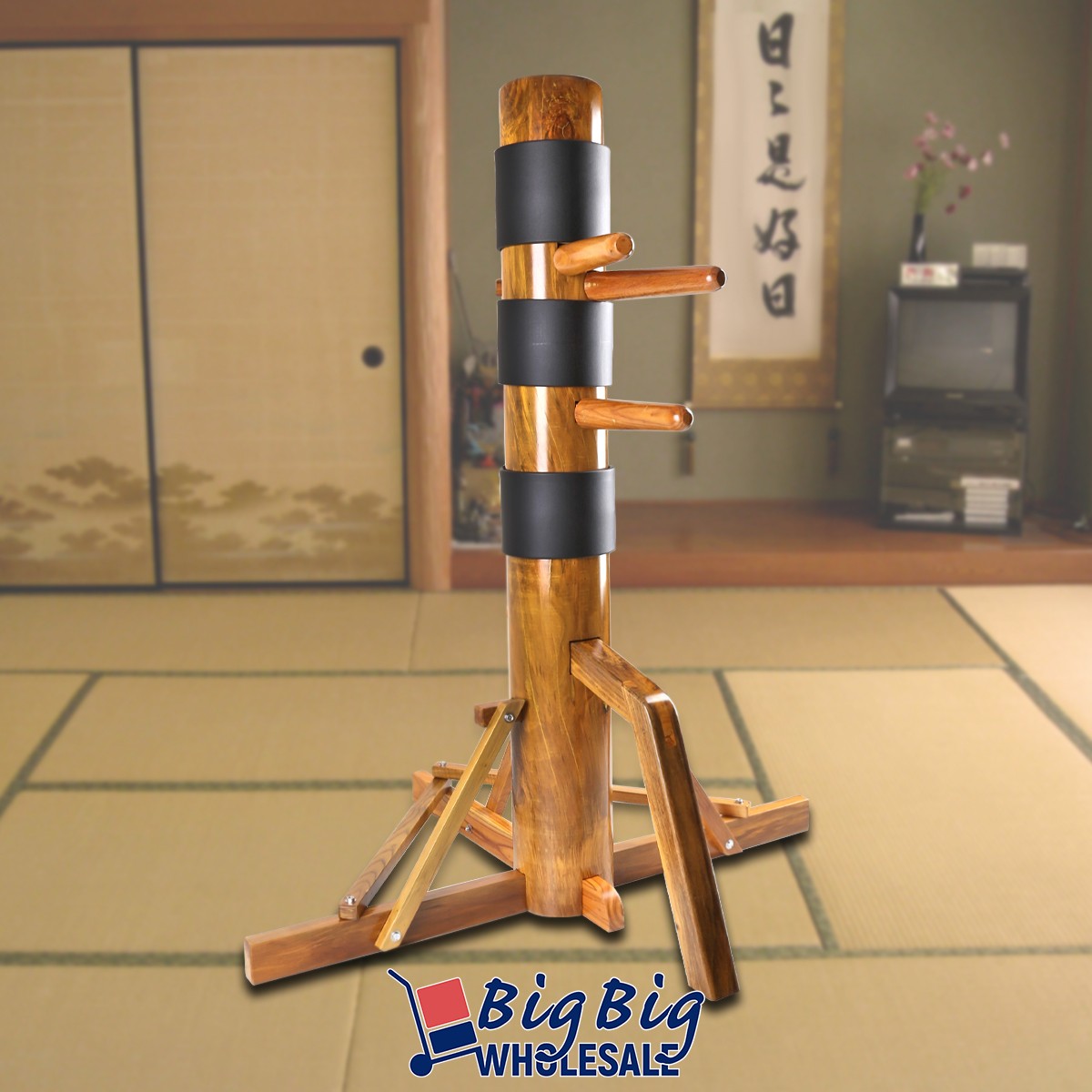 DYK&NX Wing Chun Wooden Dummy, Portable Martial Arts Dummies, Hard - View #7