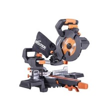  Evolution R185SMS+ 185mm Multi-Material Sliding Mitre Saw 1200W 240V EVLR185SMS