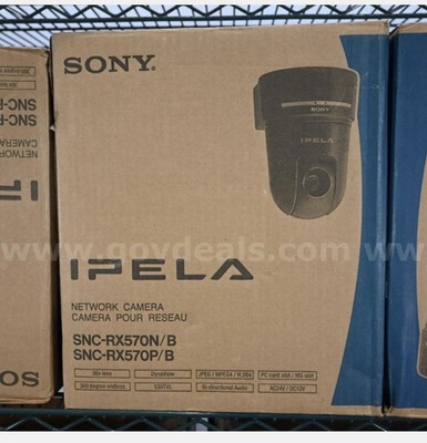 Sony SNC-RX570N/B PTZ Network Camera (Black) 360 Degree, 36x Zoom Lens HDMI VGA